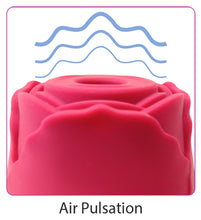 Load image into Gallery viewer, CLOUD 9 HEALTH & WELLNESS ROSE SUCTION STIMULATOR RED