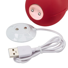 Load image into Gallery viewer, CLOUD 9 HEALTH & WELLNESS ROSE SUCTION STIMULATOR RED