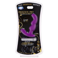 Load image into Gallery viewer, Prostate Pro Soft Angled Tip Prostate Anal Massager W/c Rings