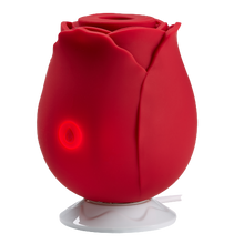 Load image into Gallery viewer, CLOUD 9 HEALTH &amp; WELLNESS ROSE SUCTION STIMULATOR RED
