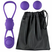 Load image into Gallery viewer, Kegel Training W/4 Weighted Balls &amp; Pouch Premium Silicone
