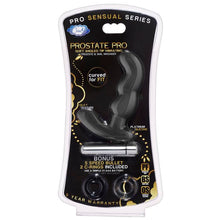 Load image into Gallery viewer, Prostate Pro Soft Angled Tip Prostate Anal Massager W/c Rings
