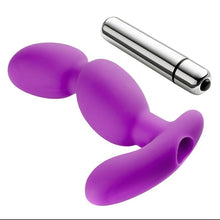 Load image into Gallery viewer, Prostate Pro Soft Angled Tip Anal Prostate Massager W/c Rings
